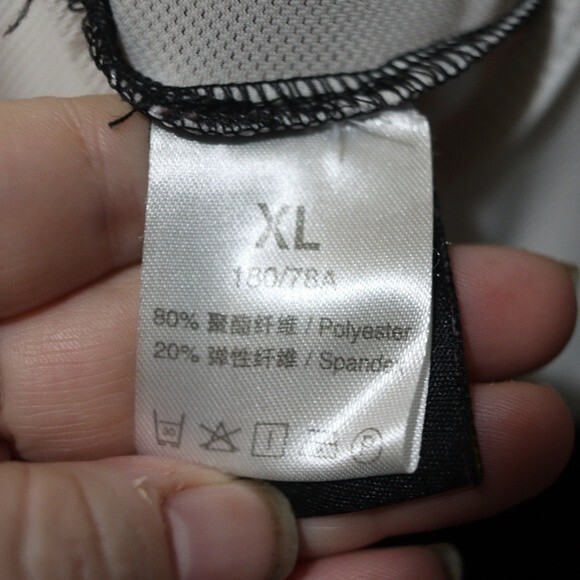 Monton Sports Cycling Bib Shorts Red White & Blue Logo Spellout XL - Picture 12 of 14